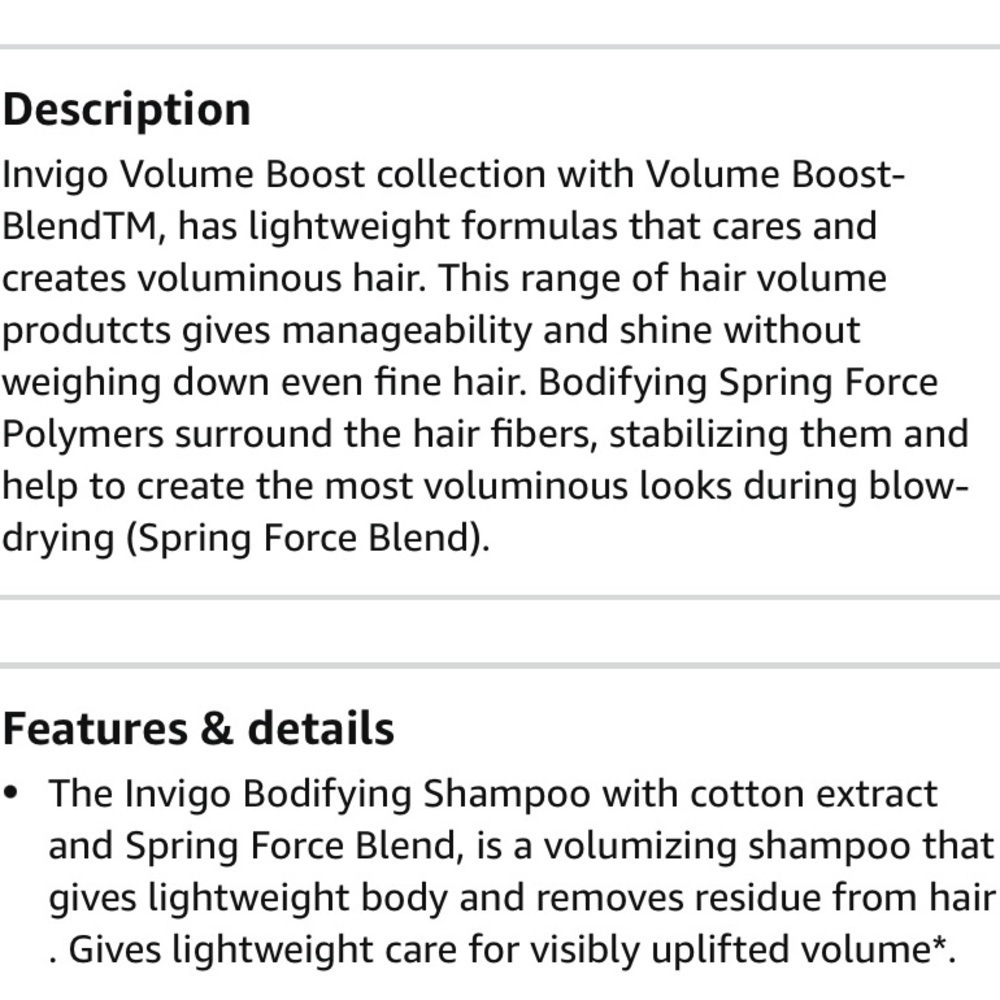 Wella Invigo Volume Boost Shampoo - Picture 4 of 6